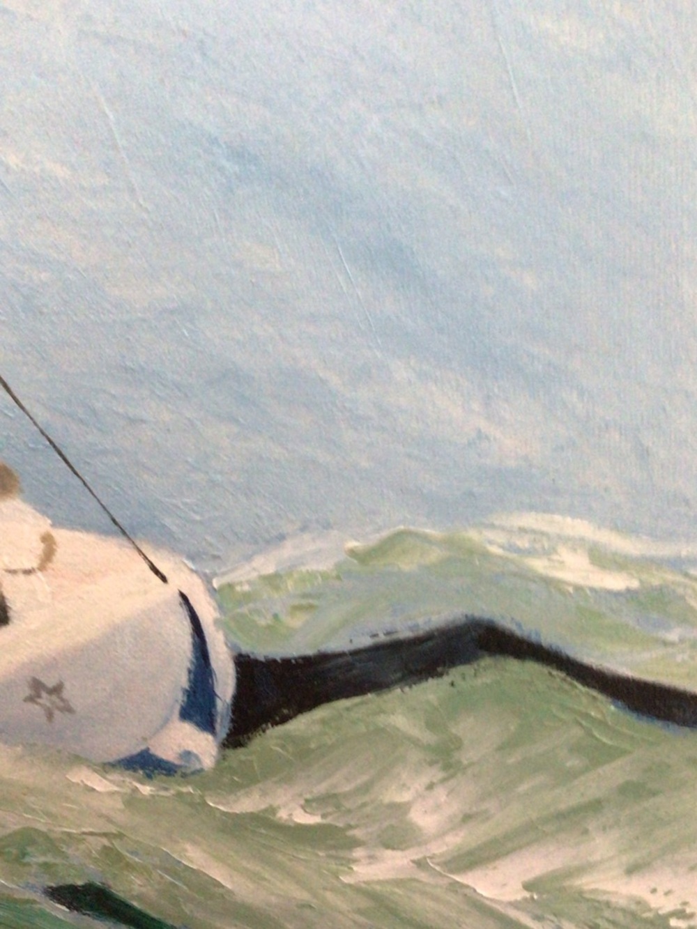 Original signed by local artist oil Framed Nautical Sailboat painting - Picture 5 of 11